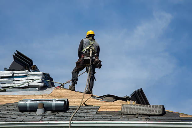 Professional Gutter Installation technician working in Kerkhoven, MN